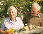 [my granparents on their 50th wedding anniversary, august 2000]